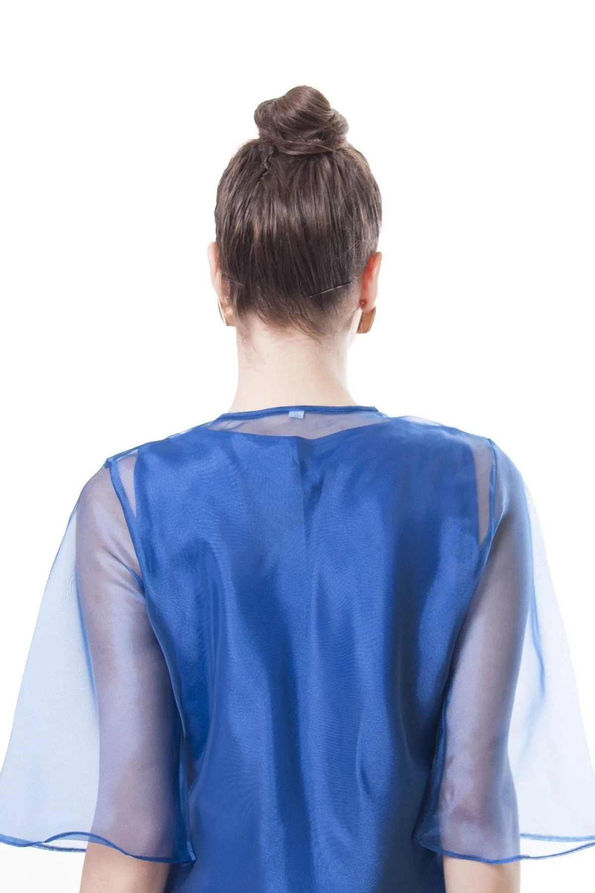 WK08 - Bow Kimona Blue - Filipiniana