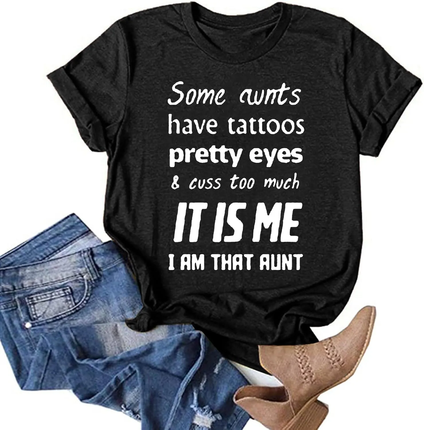 Womens Graphic T-Shirts Short Sleeve Summer Tops Loose Fit Crew Neck Tshirt Blouse Casual Trendy Tunic Tee Shirt